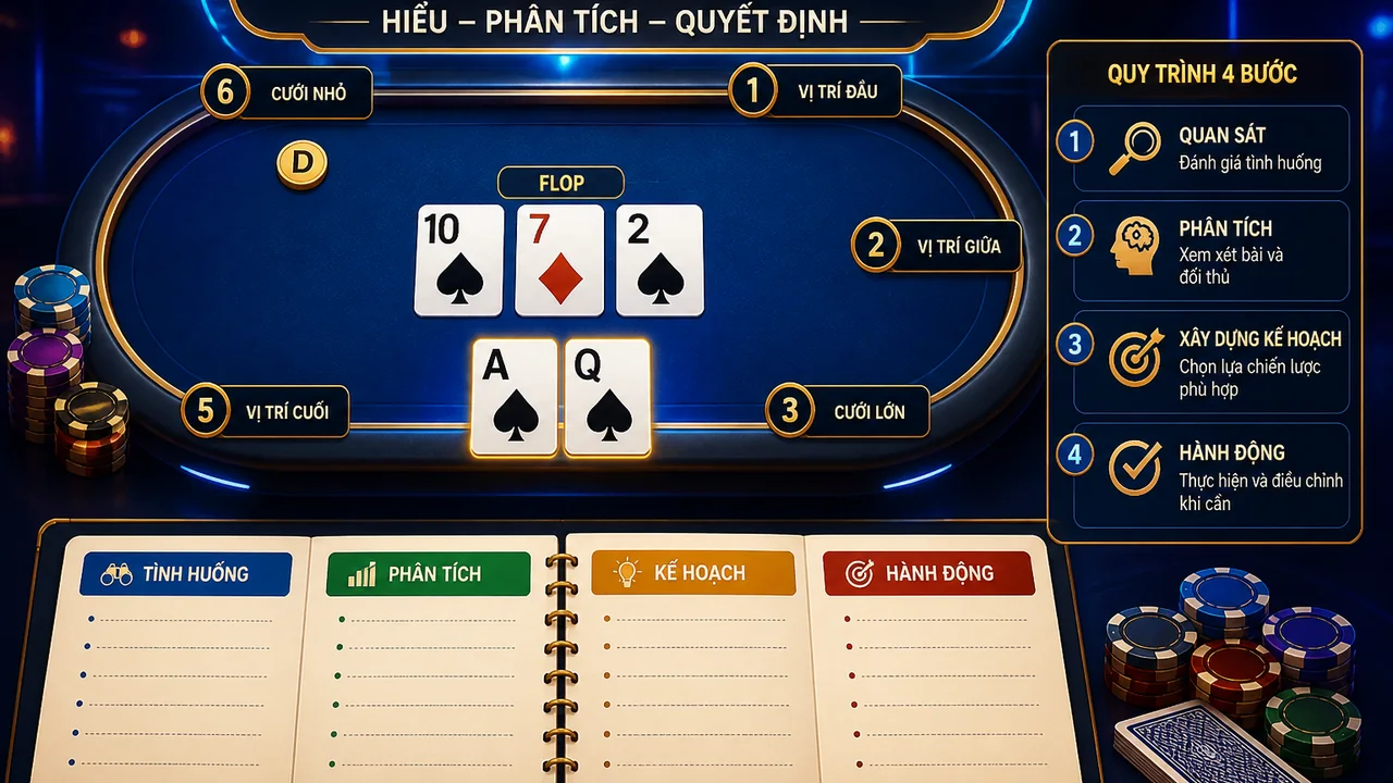Ôn lại poker từng bước: 99win poker cơ bản cho người chơi quay lại học